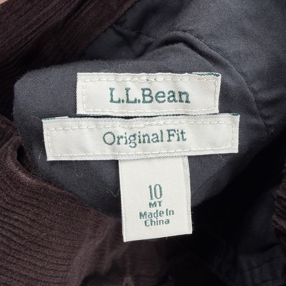 L.L. Bean Women's Size 10 Corduroy Pants Brown Cotton Spandex - Picture 5 of 7